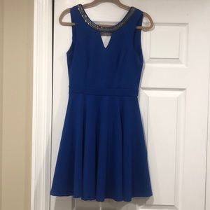 Sparkly blue cocktail dress!